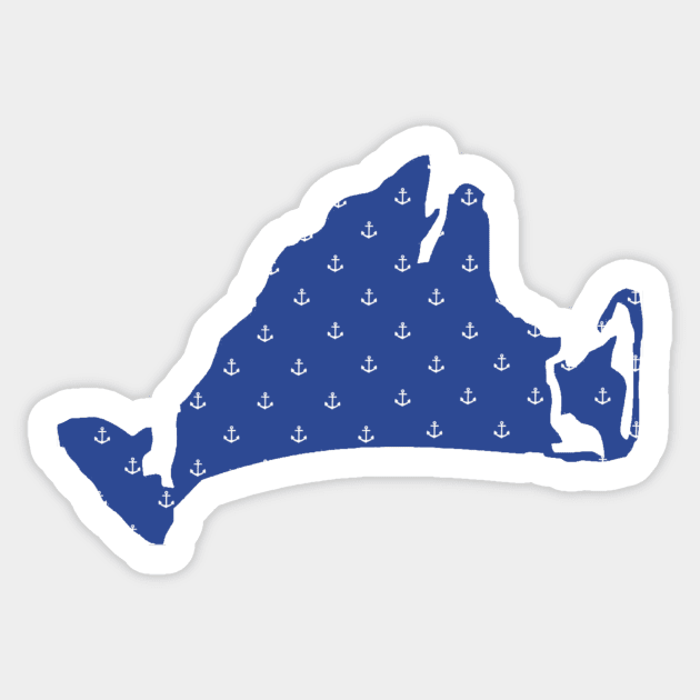 Marthas Vineyard Sticker by bestStickers